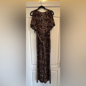 bebe Leopard Print Jumpsuit